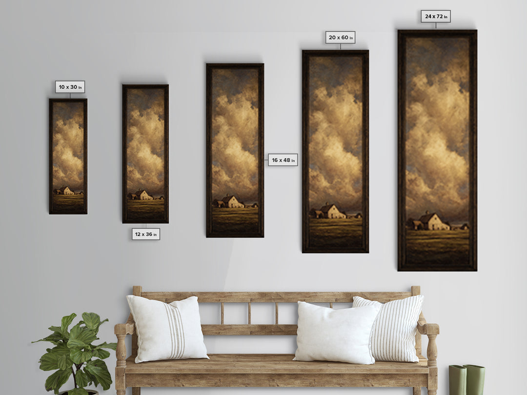 Barn and Farmland Canvas Print, Traditional Art, Living Room Decor, Fine Art, Classic, Dark Art, Pokemon Poster, Gallery Decor, TRA-1x3-11