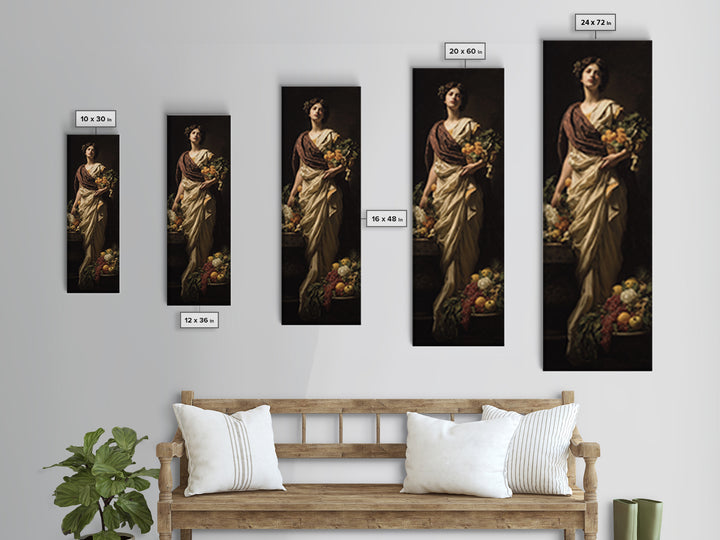 Classical Portrait with Dignified Lighting Canvas Print, Traditional Art, Digital Art, Living Room Decor, Fine Art, Classic, TRA-1x3-44
