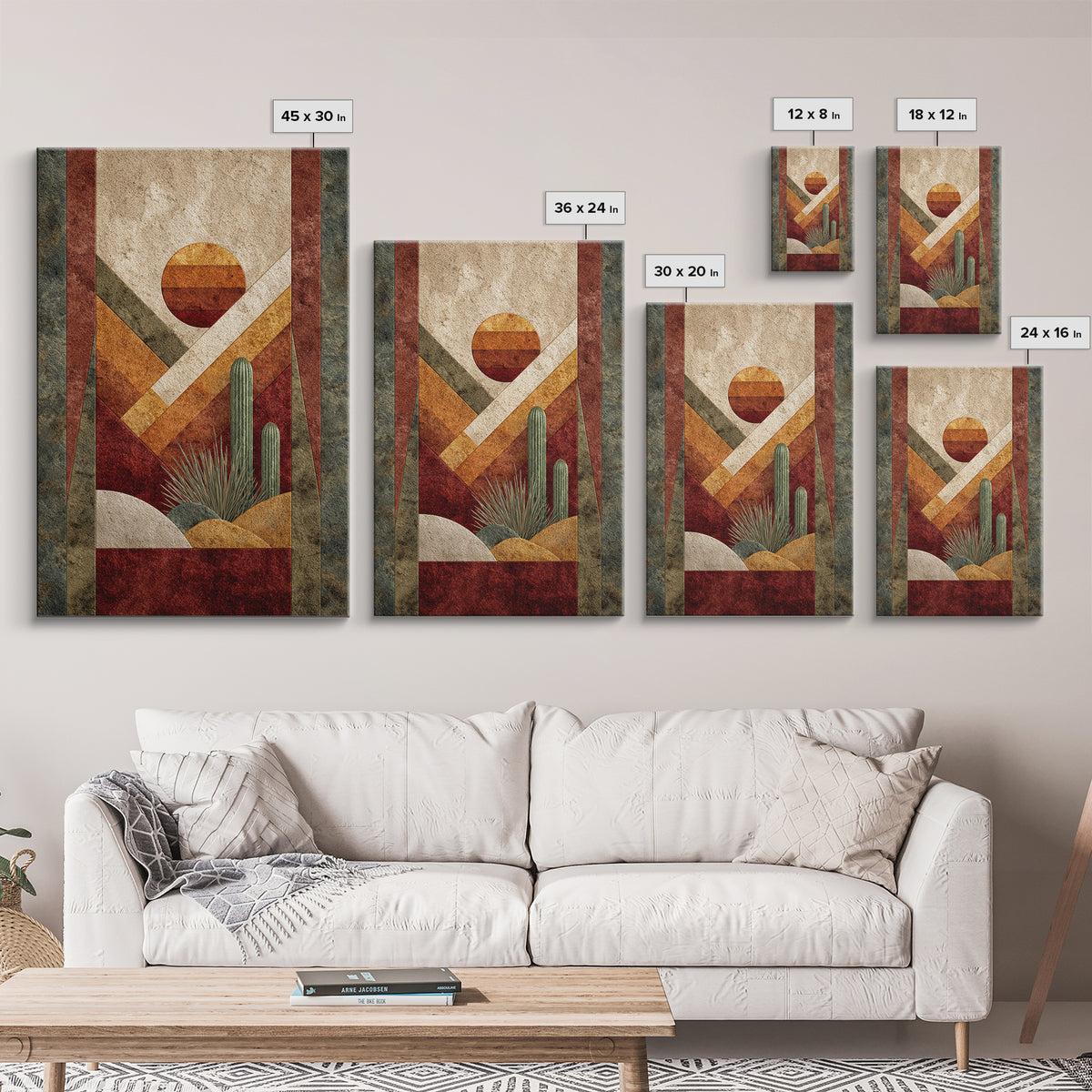 Desert Rhythm Pattern Canvas Print, Tribal Art, Unique Wall Art, Living Room Decor, Fine Art, Tribal, Abstract Print, TRI-2x3-54