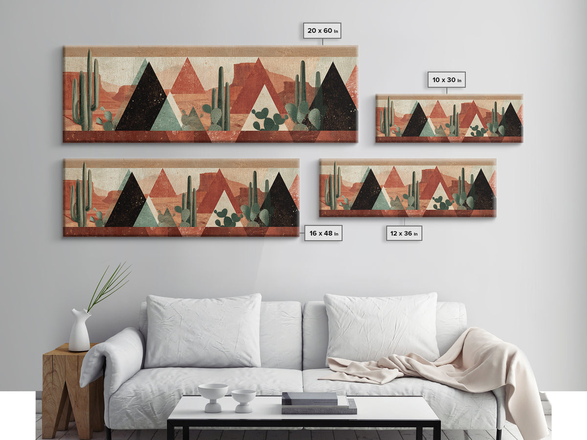 Desert Rhythm Pattern Canvas Print, Tribal Art, Canvas Painting, Living Room Decor, Oil Painting, Tribal, Original Abstract, TRI-3x1-38
