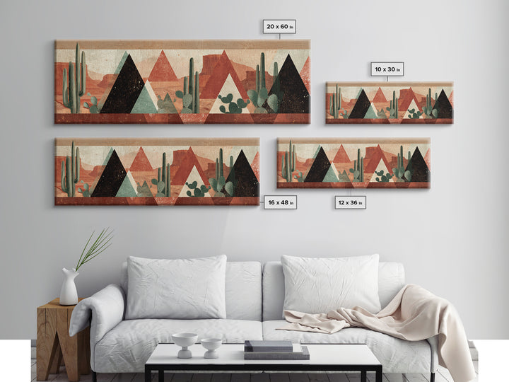 Desert Rhythm Pattern Canvas Print, Tribal Art, Canvas Painting, Living Room Decor, Oil Painting, Tribal, Original Abstract, TRI-3x1-38
