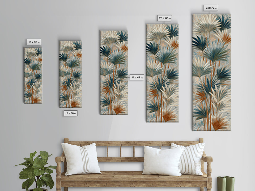 Tropical Fruit Market Arrangement Canvas Print, Tropical Art, Beach Print, Living Room Decor, Abstract Art, Tropic, TRO-1x3-51