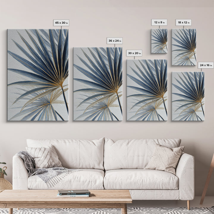 Rain Soaked Palm Leaf Closeup Canvas Print, Tropical Art, Coastal Decor, Living Room Decor, Fine Art, Tropic, Modern Decor, TRO-2x3-77