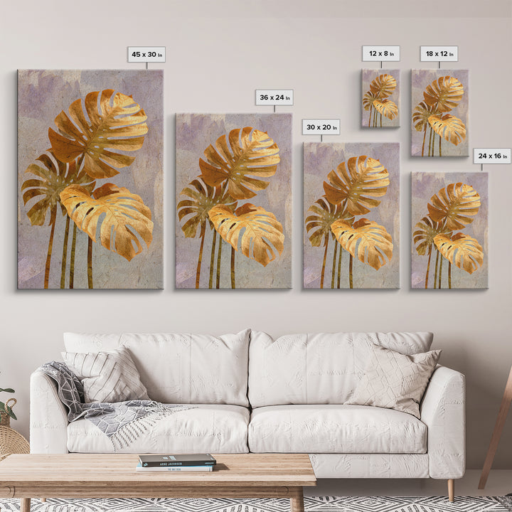Lush Monstera Leaves Canvas Print, Tropical Art, Wall Art Prints, Living Room Decor, Fine Art, Tropic, Beach Wall Art, TRO-2x3-9