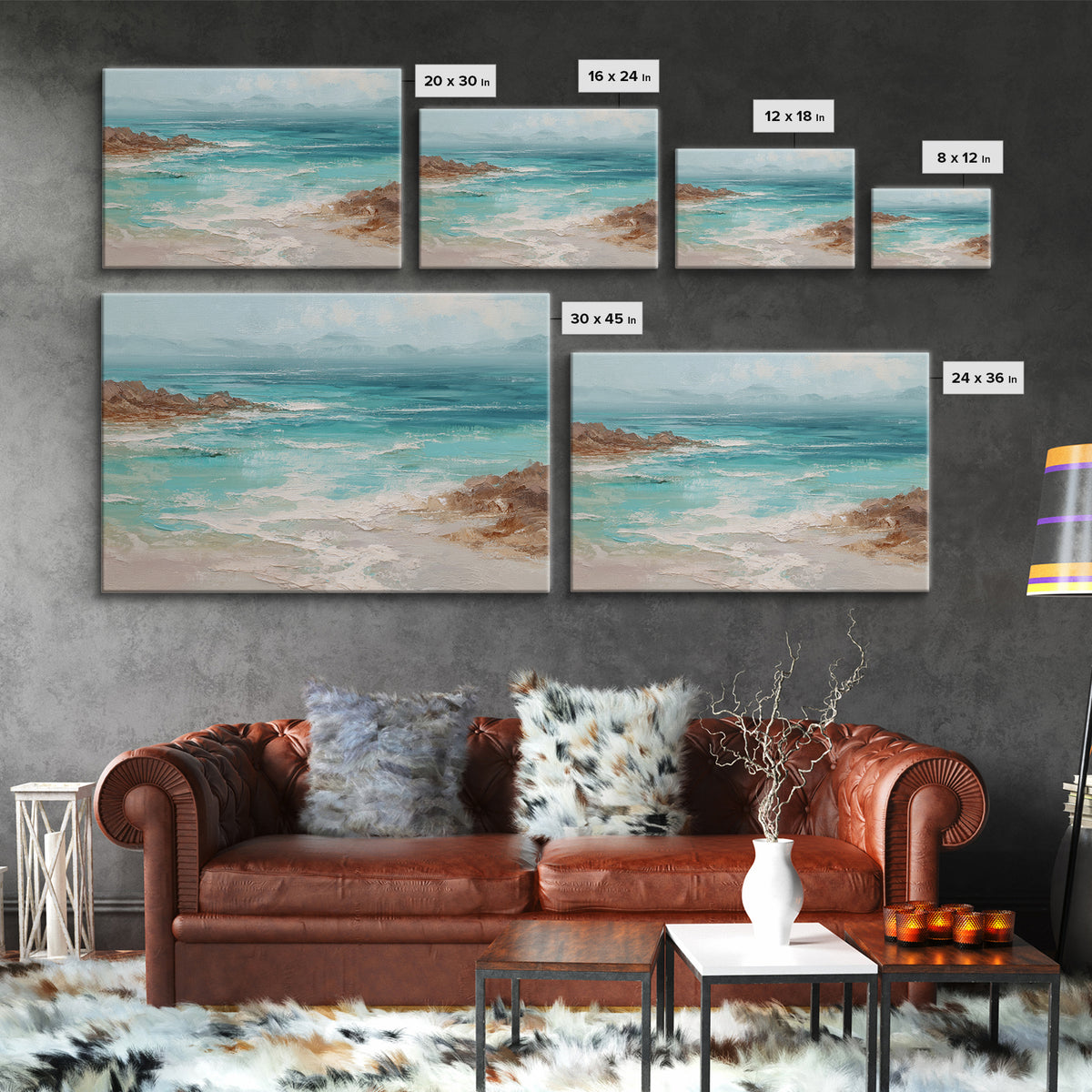 Tropical Lagoon with Turquoise Water Canvas Print, Tropical Art, Modern Decor, Living Room Decor, Fine Art, Tropic, Wall Decor, TRO-3x2-11