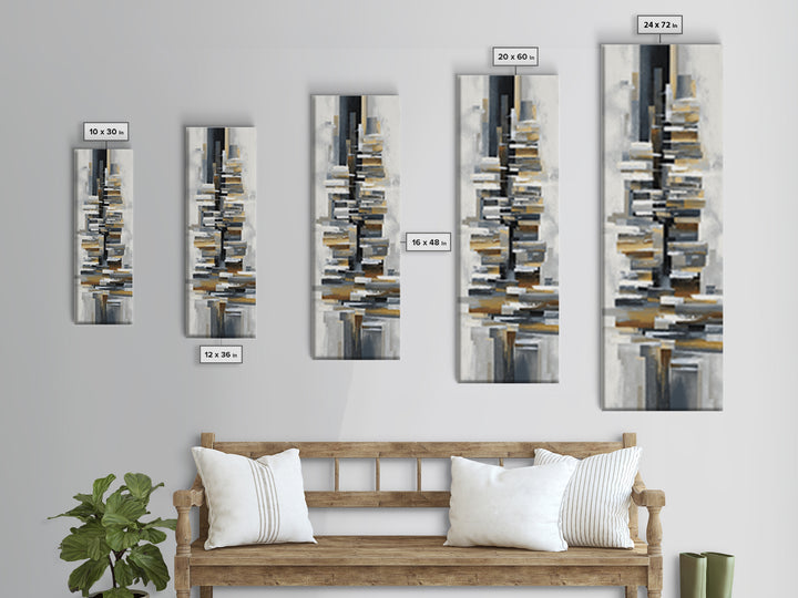 City Bridge Structure Framed Canvas Print, Urban Art, Basketball Wall Art, Living Room Decor, Fine Art, Urban, URB-1x3-70