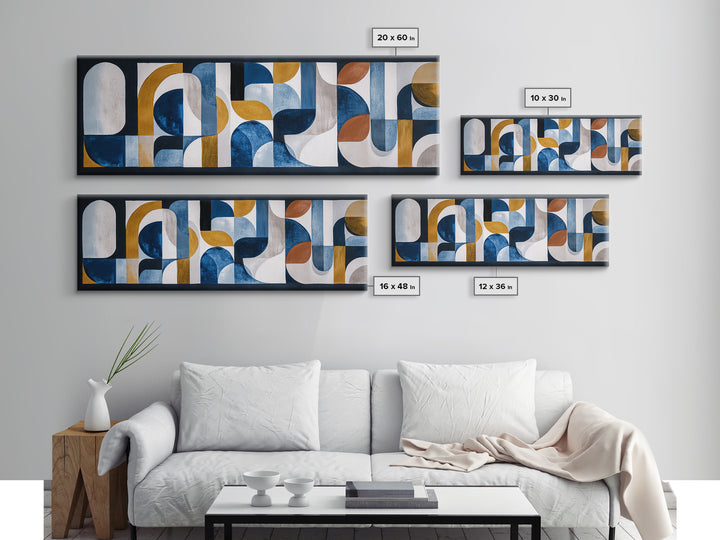 High Rise Window Grid Abstract Canvas Print, Urban Art, Art Print, Living Room Decor, Fine Art, Urban, Oil Painting, Art Deco, URB-3x1-35