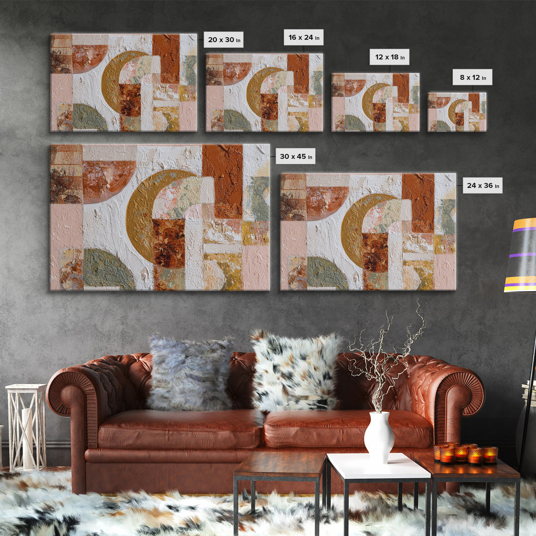 Old Theater Marquee Shapes Without Text Canvas Print, Urban Art, Digital Print, Living Room Decor, Abstract Art, Urban, URB-3x2-1