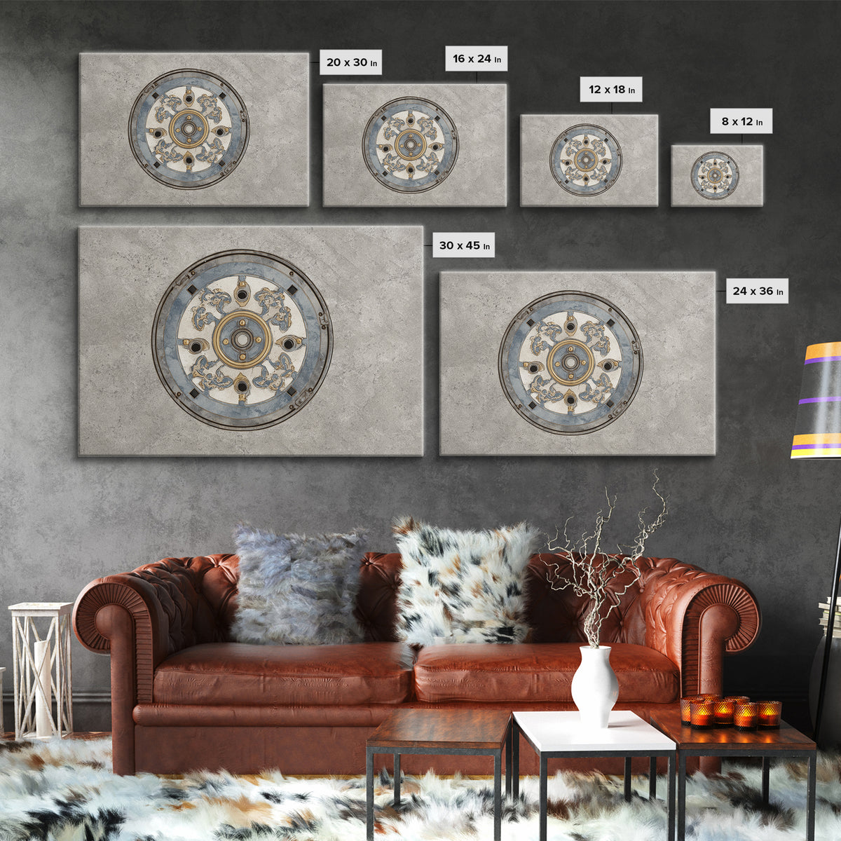 Open Manhole Steam Canvas Print, Urban Art, Modern Art, Living Room Decor, Urban, Gay Art, Gallery Decor, Neutral Decor, URB-3x2-21