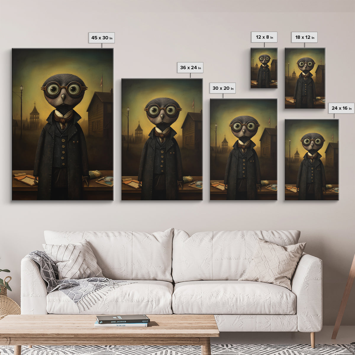 Mole Librarian, Victorian Animal Portrait, Halloween Art, Gothic Whimsy Decor, Anthropomorphic Costume Art