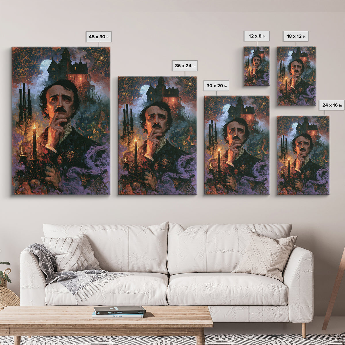 The Last House At The World'S Edge, Macabre Victorian Decor, Vertical Wall Art, Canvas Print, Gothic Wall Decor, Halloween Portrait Art