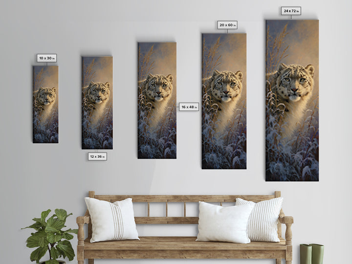 Whimsical Animal Portrait Canvas Print, Wall Art, Large Wall Art, Living Room Decor, Fine Art, Abstract Wall Art, WAL-1x3-11