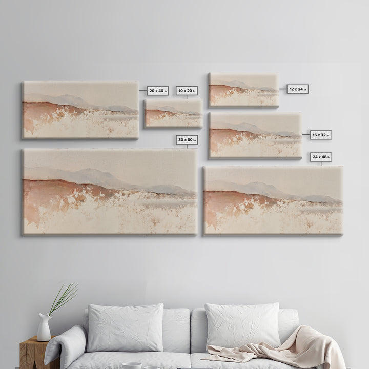 Minimal Line Portrait Framed Canvas Print, Wall Art, Art, Living Room Decor, Fine Art, Wall Clock, Large Wall Art, WAL-2x1-50