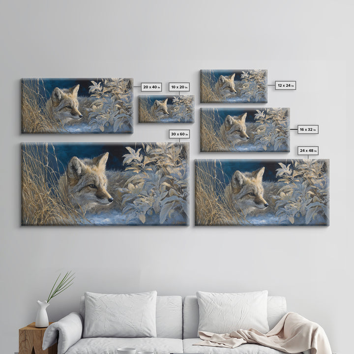 Whimsical Animal Portrait Framed Canvas Print, Wall Art, Gallery Decor, Living Room Decor, Fine Art, Home Decor, WAL-2x1-67