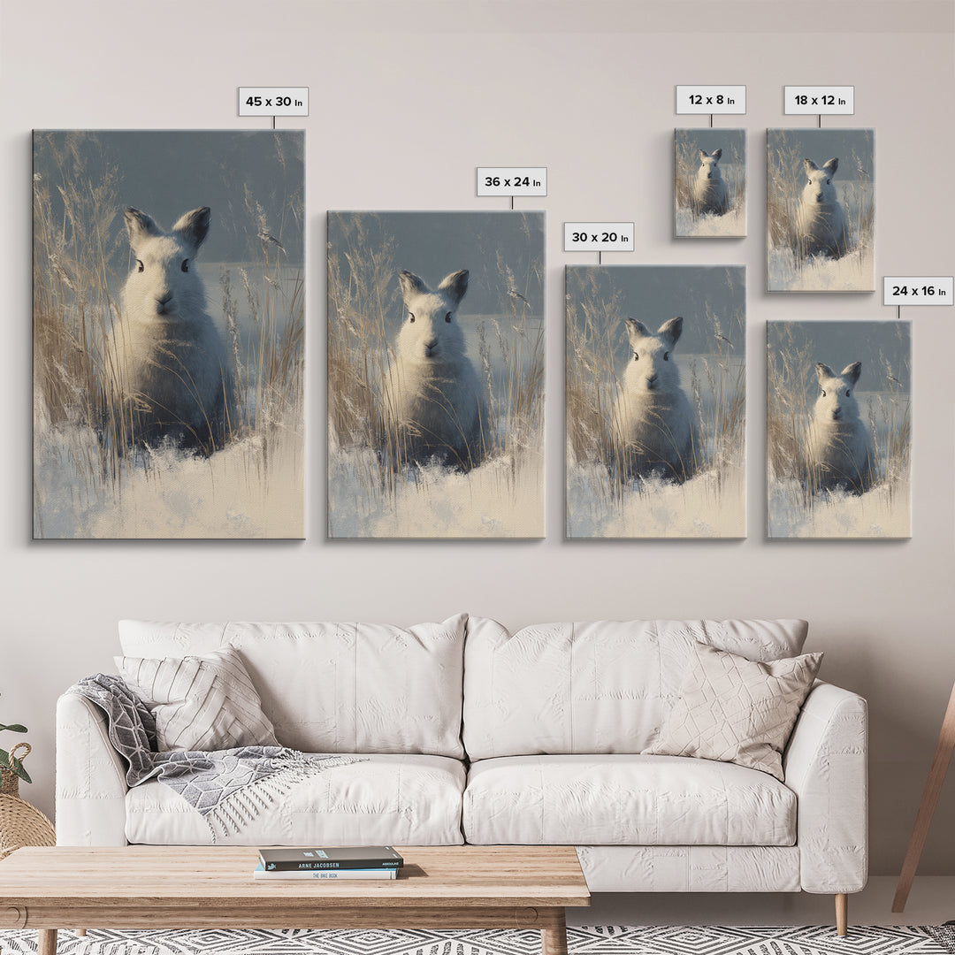 Whimsical Animal Portrait Framed Canvas Print, Wall Art, Printable Wall Art, Living Room Decor, Fine Art, Original Art, WAL-2x3-55