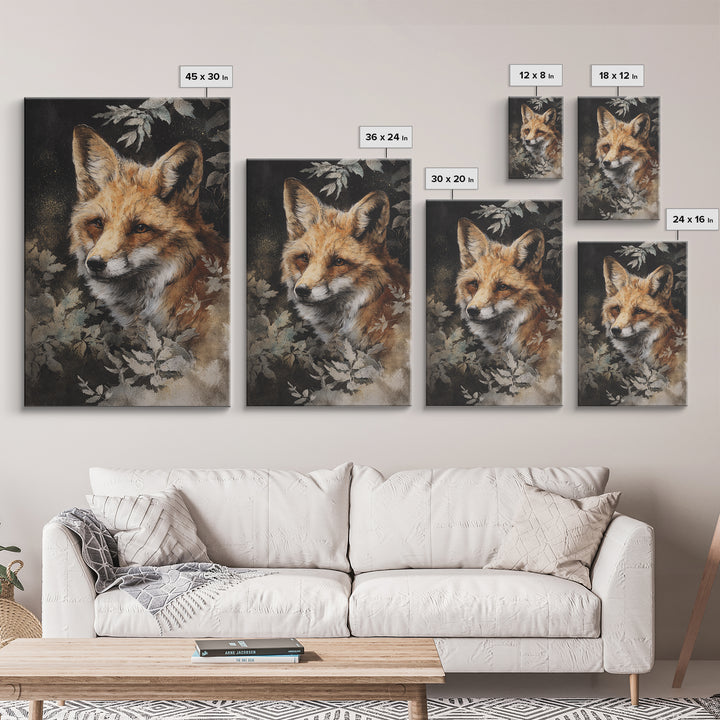 Whimsical Animal Portrait Canvas Print, Wall Art, Fine Art Print, Living Room Decor, Oil Painting, Wall Decor, WAL-2x3-7