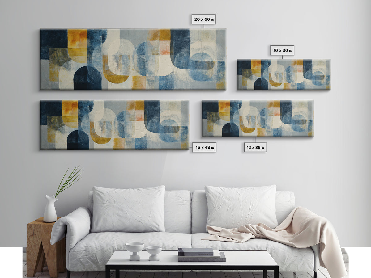 Luxury Neutral Plaster Texture Abstract Framed Canvas Print, Wall Art, Wall Art for Mom, Living Room Decor, Abstract Art, WAL-3x1-79