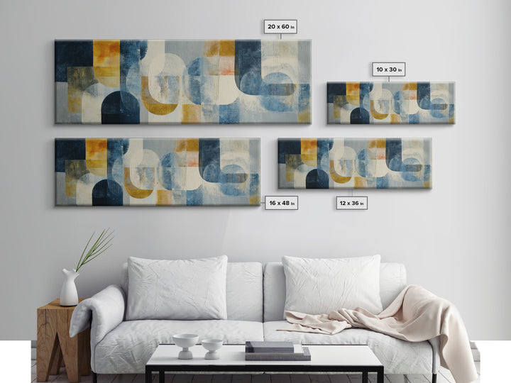 Luxury Neutral Plaster Texture Abstract Framed Canvas Print, Wall Art, Wall Art for Mom, Living Room Decor, Abstract Art, WAL-3x1-79