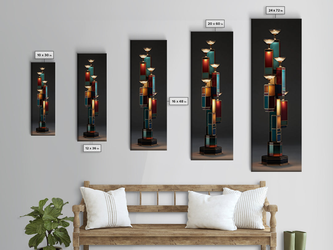 Champagne Coupe Tower Canvas Print, Wedding Art, Custom Portrait, Living Room Decor, Fine Art, Romance, Wedding Decoration, WED-1x3-33