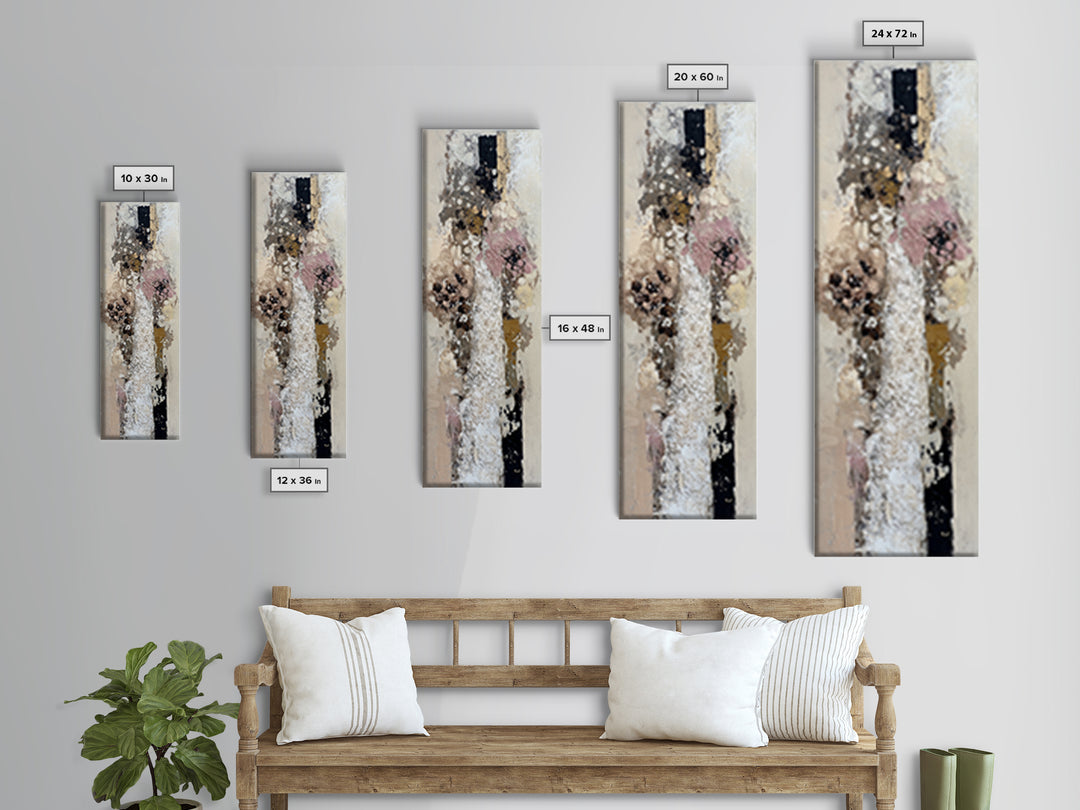 Bridal Veil Texture Abstract Canvas Print, Wedding Art, Living Room Decor, Abstract Art, Romance, Printable Art, WED-1x3-43