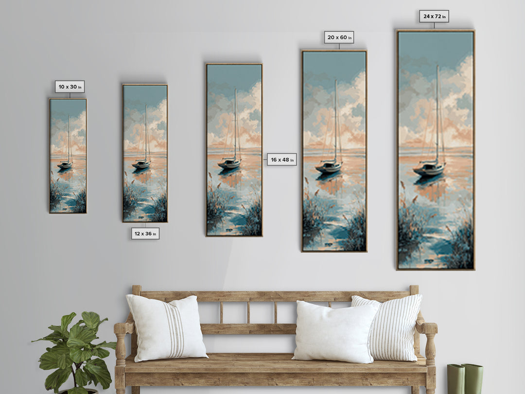 Honeymoon Coastal Sunset Canvas Print, Wedding Art, Gallery Decor, Living Room Decor, Fine Art, Romance, Contemporary Art, WED-1x3-77