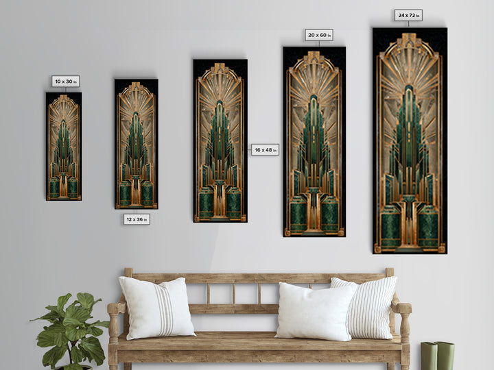 Champagne Coupe Tower Canvas Print, Wedding Art, Personalized Art, Living Room Decor, Watercolor Art, Romance, WED-1x3-9