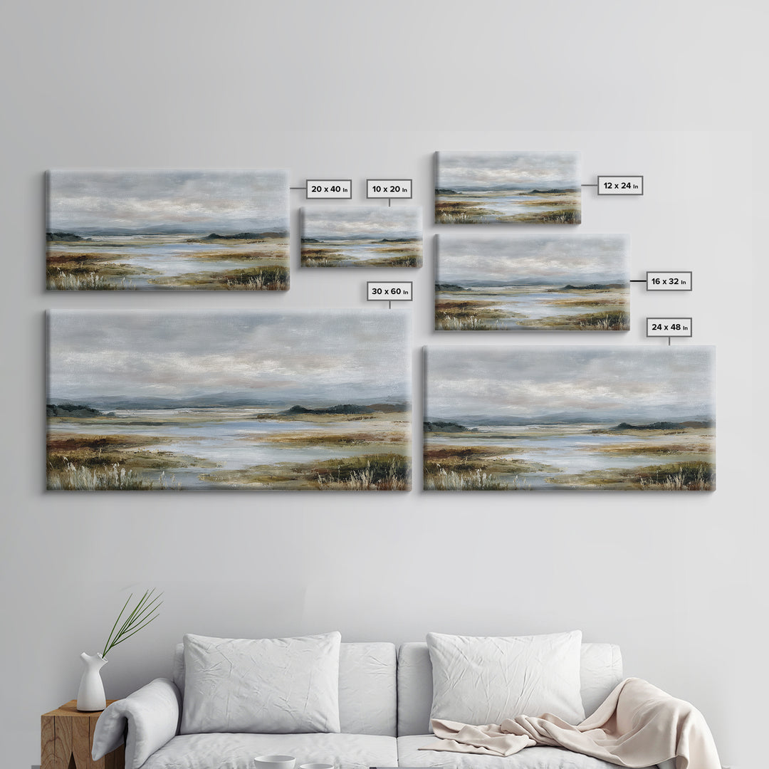Blush Cloudscape with Dreamy Atmosphere Framed Canvas Print, Wedding Art, Luxury Decor, Living Room Decor, Oil Painting, WED-2x1-35