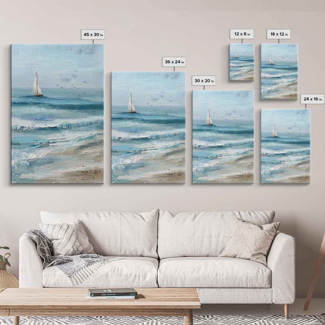 Honeymoon Coastal Sunset Framed Canvas Print, Wedding Art, Custom Portrait, Living Room Decor, Romance, Wedding Decoration, WED-2x3-97