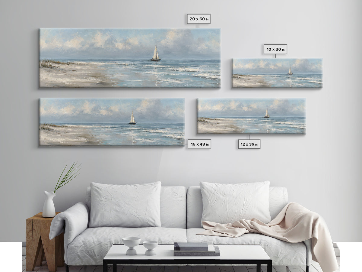 Honeymoon Coastal Sunset Framed Canvas Print, Wedding Art, Wedding Table Decor, Living Room Decor, Fine Art, Romance, WED-3x1-81