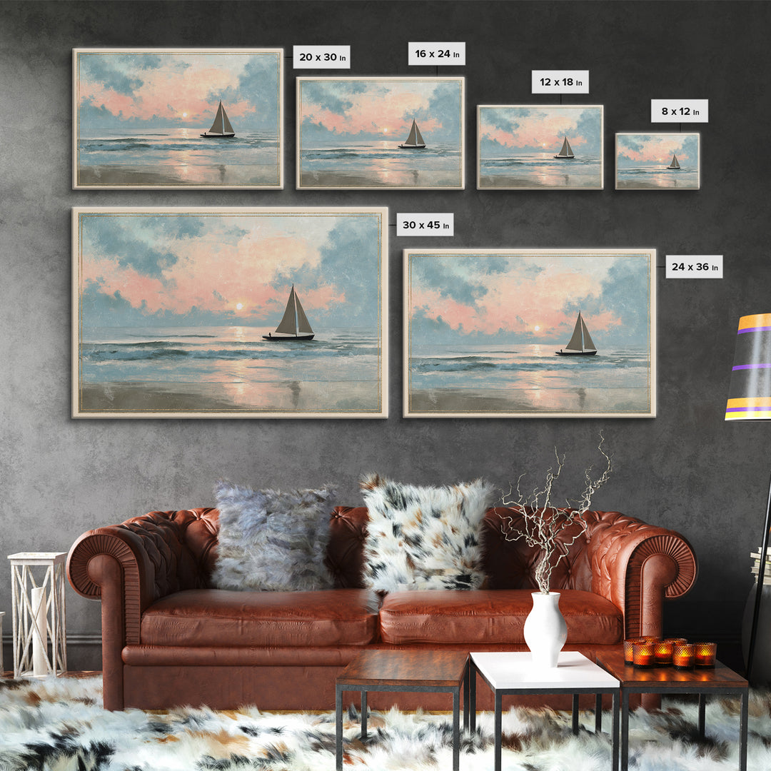 Honeymoon Coastal Sunset Canvas Print, Wedding Art, Printable Art, Living Room Decor, Fine Art, Romance, Beach Wedding, WED-3x2-21