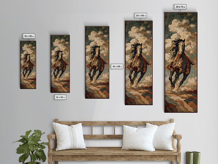 Southwestern Blanket Pattern Canvas Print, Western Art, Fine Art Print, Southwestern Decor, Fine Art, Frontier, Wall Decor, WES-1x3-5