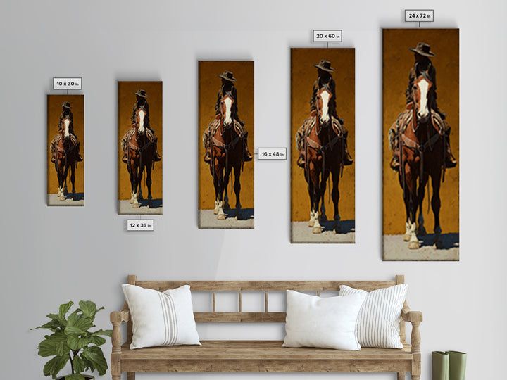 Saloon Playing Cards and Whiskey Still Life Framed Canvas Print, Western Art, Horse Art, Southwestern Decor, Abstract Art, WES-1x3-96