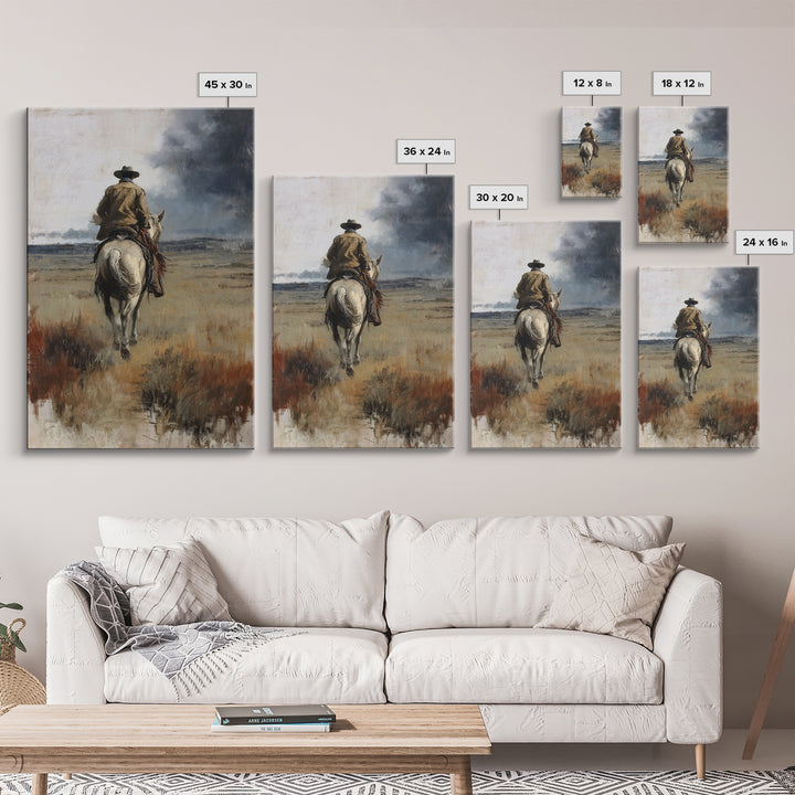 Train Crossing Western Plains Canvas Print, Western Art, Minimalist Wall Art, Southwestern Decor, Fine Art, Frontier, WES-2x3-79