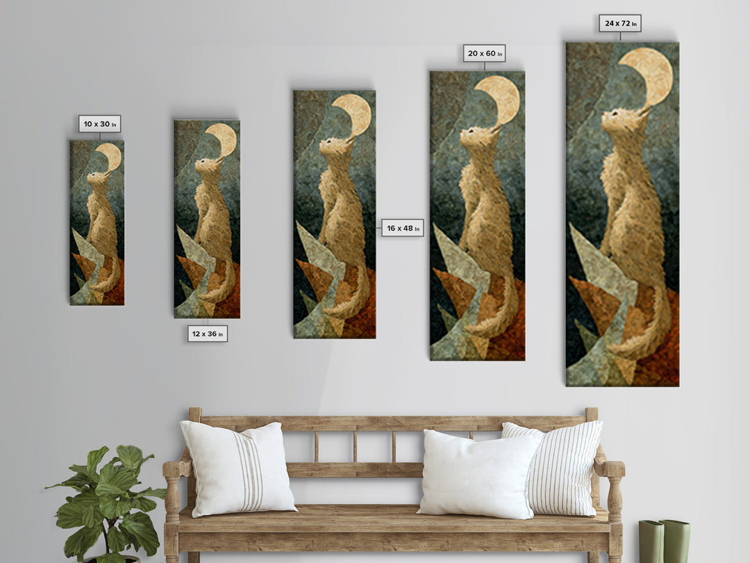 Cat Sailing a Paper Boat Canvas Print, Whimsical Art, Gallery Decor, Living Room Decor, Fine Art, Wonder, Wall Art, Home Decor, WHI-1x3-38