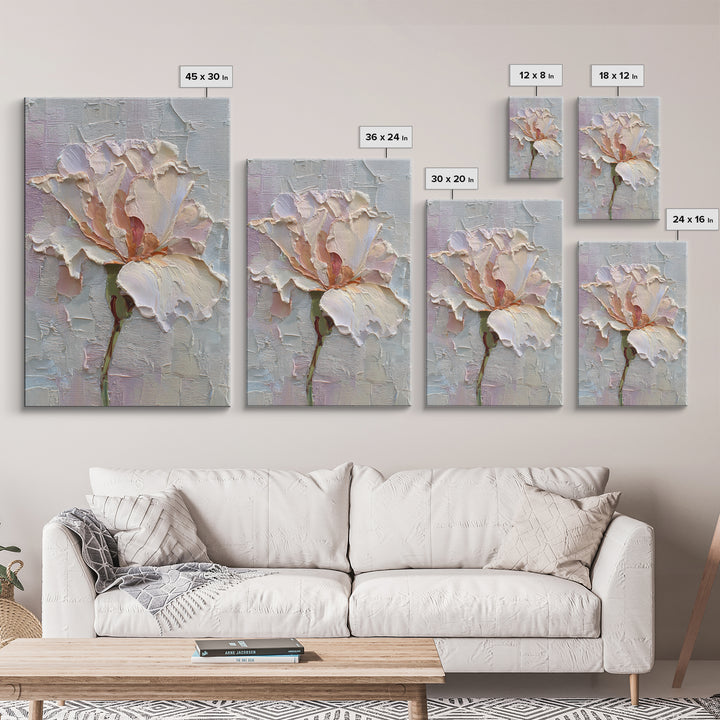 Robot Watering a Single Flower Framed Canvas Print, Whimsical Art, Whimsical, Living Room Decor, Watercolor Art, Wonder, WHI-2x3-53