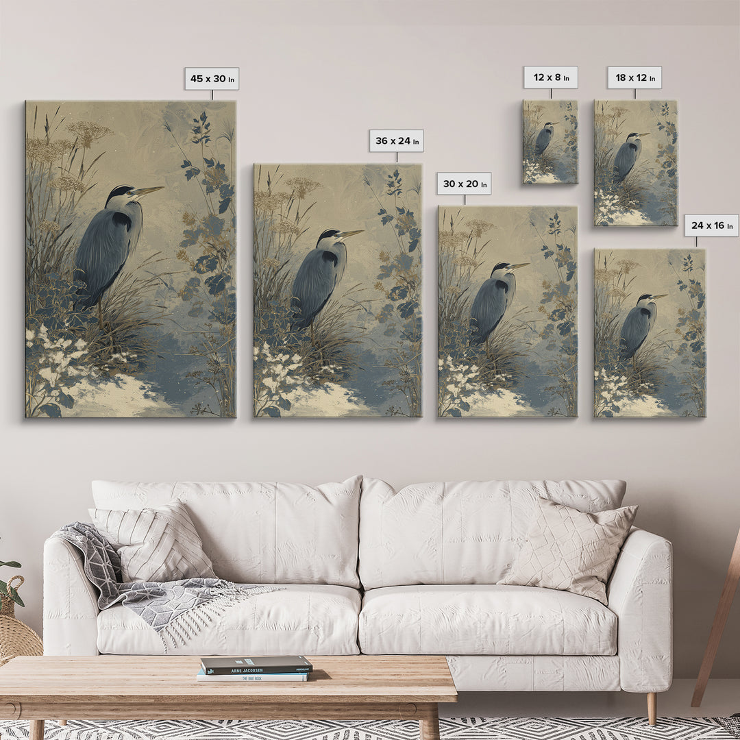 Bird Delivering a Tiny Love Letter Framed Canvas Print, Whimsical Art, Oil Painting, Living Room Decor, Fine Art, Wonder, WHI-2x3-55