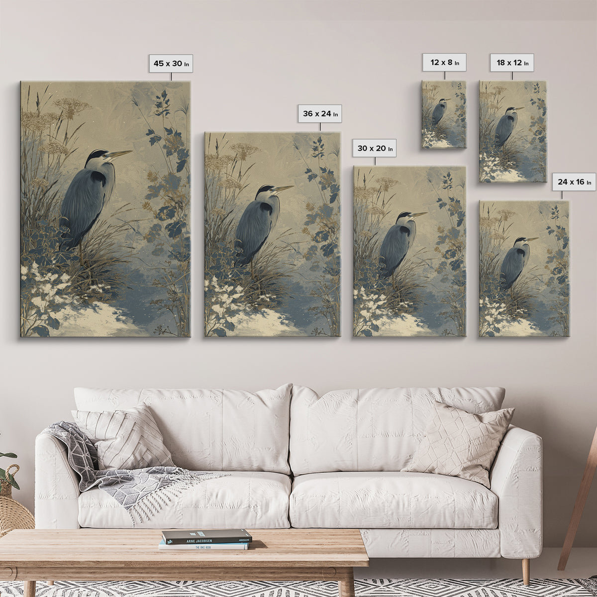 Bird Delivering a Tiny Love Letter Framed Canvas Print, Whimsical Art, Oil Painting, Living Room Decor, Fine Art, Wonder, WHI-2x3-55