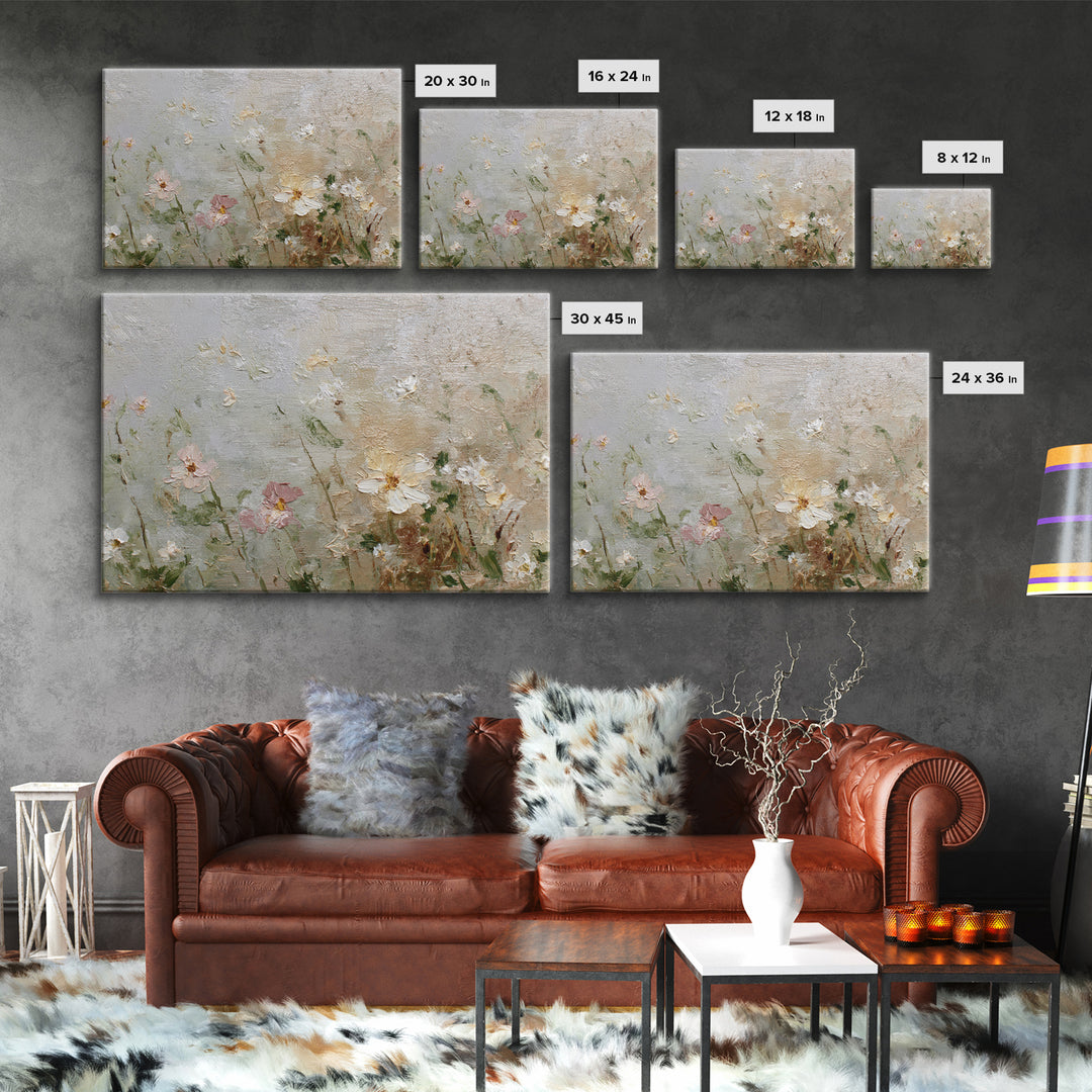 Hedgehog Carrying Wildflowers Framed Canvas Print, Whimsical Art, Statement Artwork, Living Room Decor, Fine Art, Wonder, WHI-3x2-19
