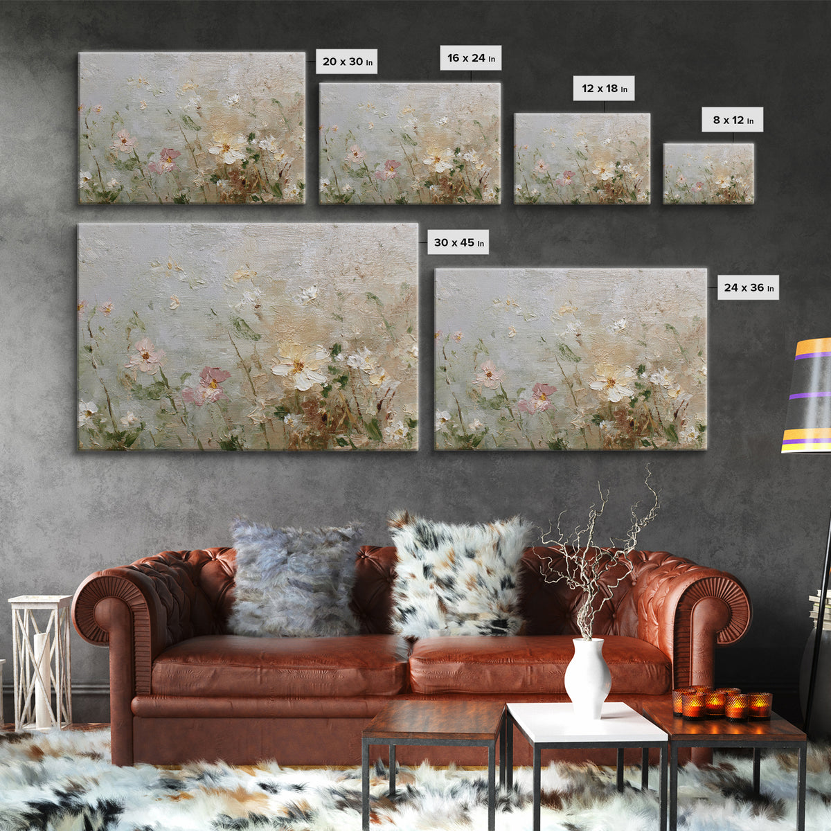 Hedgehog Carrying Wildflowers Framed Canvas Print, Whimsical Art, Statement Artwork, Living Room Decor, Fine Art, Wonder, WHI-3x2-19