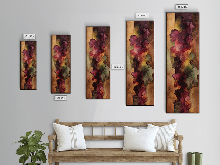 Red Wine Swirl Abstract Canvas Print, Winery Art, Wall Art Print, Winery Decor, Abstract Art, Vineyard, Gallery Decor, WIN-1x3-43