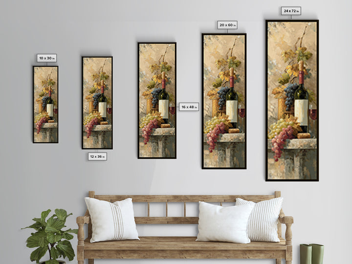 French Vineyard Hills Framed Canvas Print, Winery Art, Matisse Print, Winery Decor, Fine Art, Vineyard, Luxury Decor, WIN-1x3-92