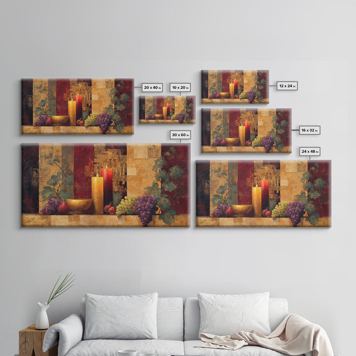 Burgundy Abstract with Gold Accents Framed Canvas Print, Winery Art, Gallery Decor, Winery Decor, Fine Art, Vineyard, WIN-2x1-67
