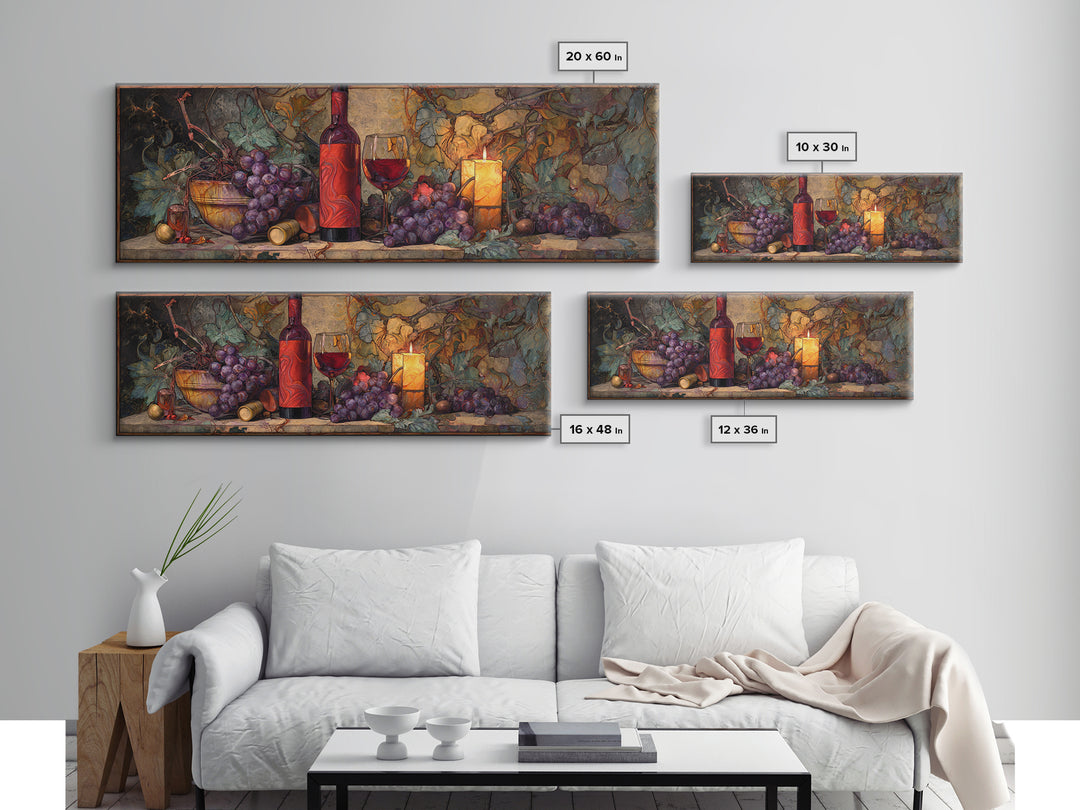 Red Wine Swirl Abstract Canvas Print, Winery Art, Kitchen Wall Art, Winery Decor, Vineyard, Matisse Print, Landscape Art, WIN-3x1-71