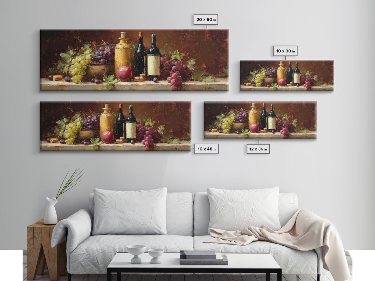Burgundy Abstract with Gold Accents Framed Canvas Print, Winery Art, Artwork, Winery Decor, Abstract Art, Vineyard, Bar Decor, WIN-3x1-87