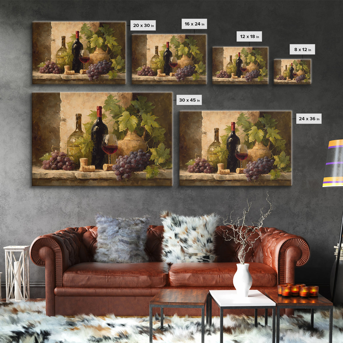 Corks Arranged as Geometric Pattern Canvas Print, Winery Art, Farmhouse Decor, Winery Decor, Abstract Art, Vineyard, Bar Art, WIN-3x2-22