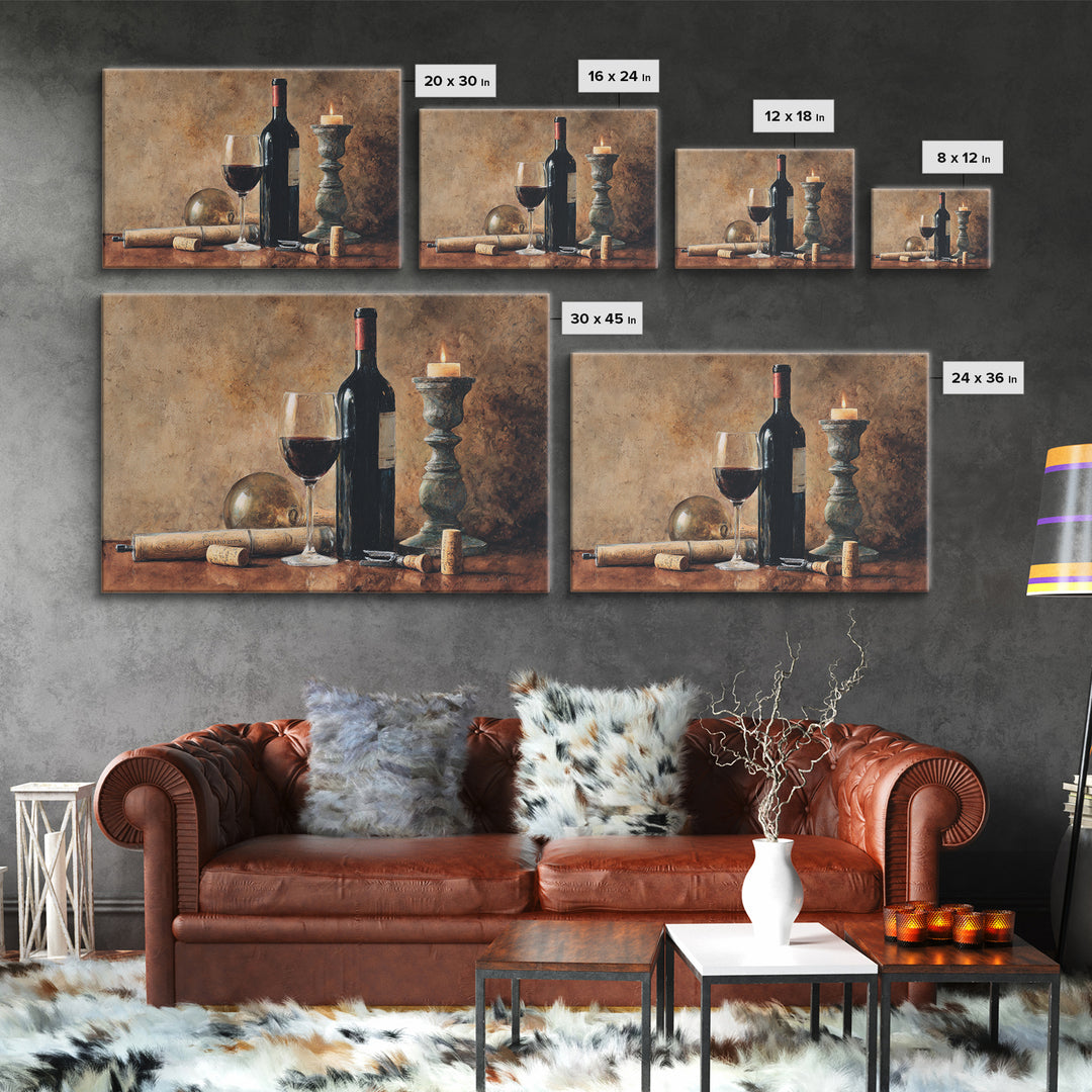 Corkscrew and Corks on Rustic Wood Canvas Print, Winery Art, Room Decor, Winery Decor, Fine Art, Vineyard, Printable Wall Art, WIN-3x2-56
