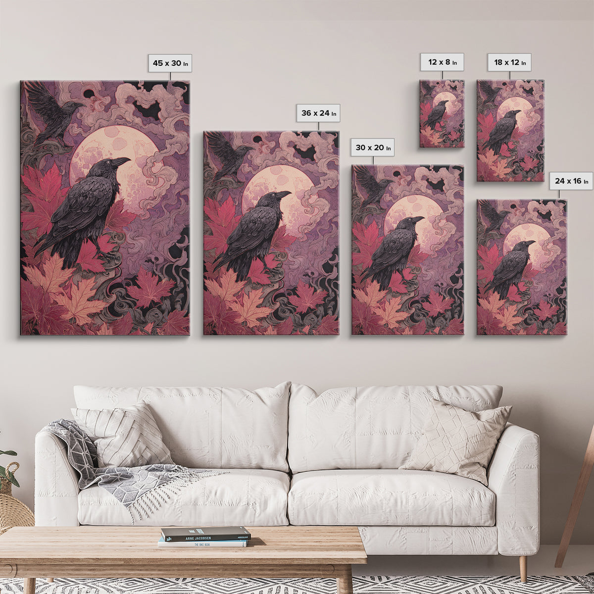 The Witch Astronomical Cabinet - Icon Portrait, Gothic Home Decor, Vertical Wall Art, Canvas Print, Halloween Home Decor, Gothic Wall Art