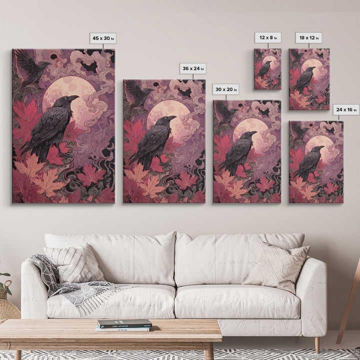 The Witch Astronomical Cabinet - Icon Portrait, Gothic Home Decor, Vertical Wall Art, Canvas Print, Halloween Home Decor, Gothic Wall Art