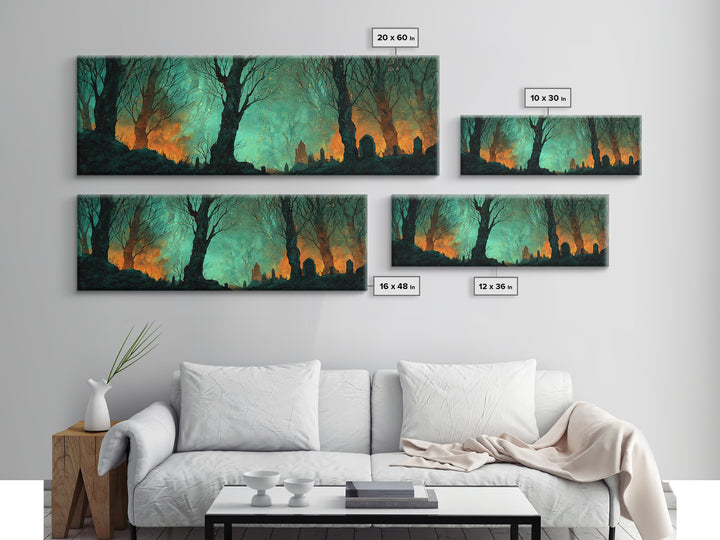 The Star-Seer Of Black Dunwich, Lovecraftian Wall Art, Extra Wide Wall Art, Canvas Print, Halloween Home Decor, Gothic Wall Art