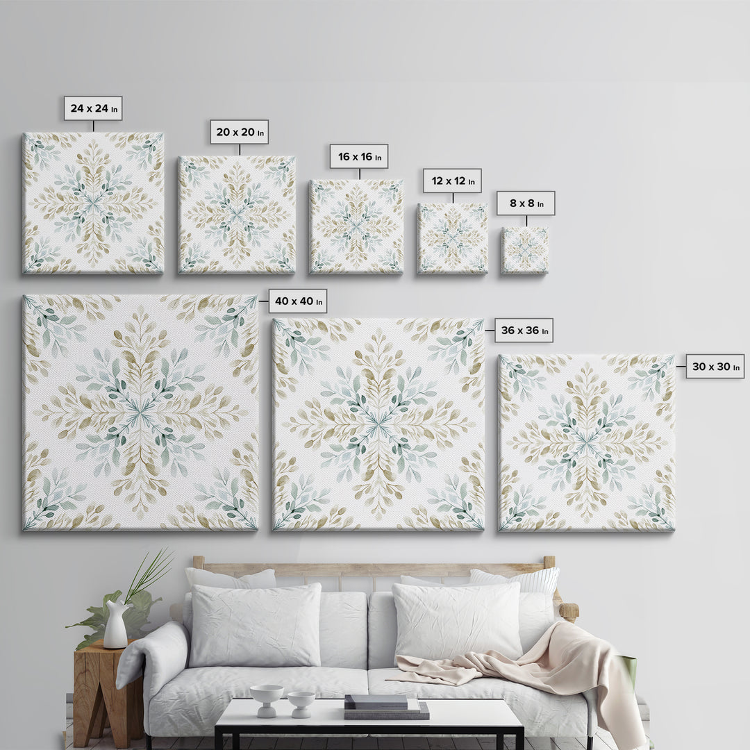 Neutral Botanical Branch Framed Canvas Print, Waiting Room Art, Minimalist Wall Art, Waiting Room Decor, Oil Painting, Calm, WRA-1x1-27